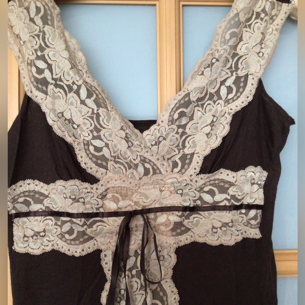 Cotton/Lace Tank Top